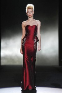 Badgley-Mischka Fall 2013 Movie Star Peplum