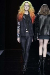 Nicole Miller Fall 2013 Rainbow Bright Motorcycle Chic